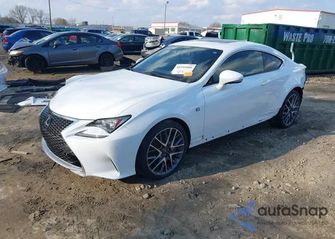 2016 Lexus Rc 200T from USA, damaged, VIN JTHHA5BC2G5003983
